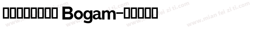 免费英文字体粗体 Bogam字体转换